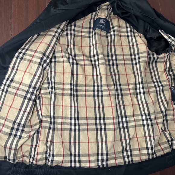 Burberry Nova Check Lined Bomber Jacket – Black Medium 8.5/10 Condition - Picture 10 of 12